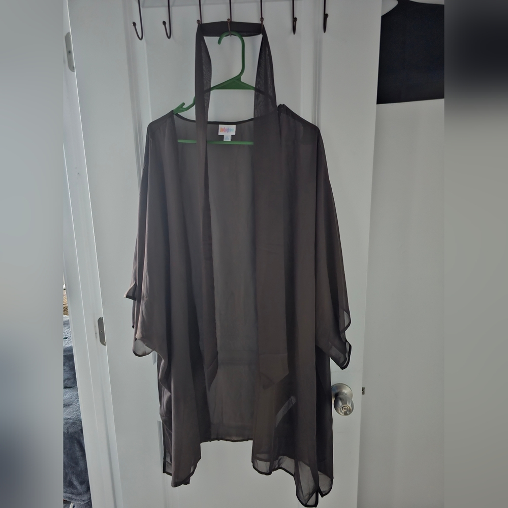 LuLaRoe Daphne XL sheer brown
